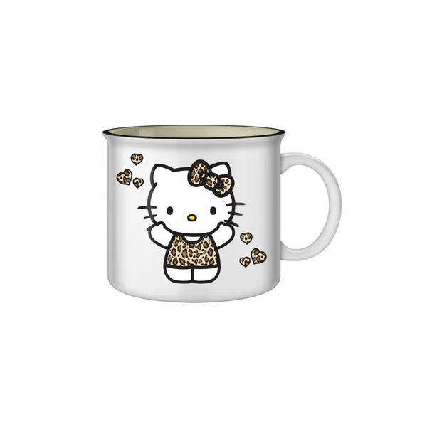 Hello Kitty Leopard Outfit 20oz Ceramic Camper Mug