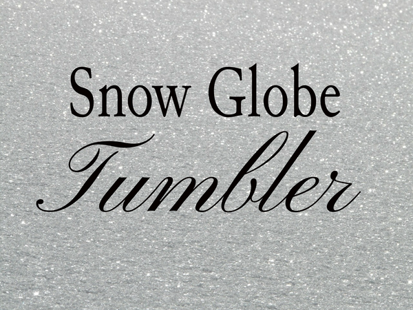 Custom Made Snow Globe Tumblers