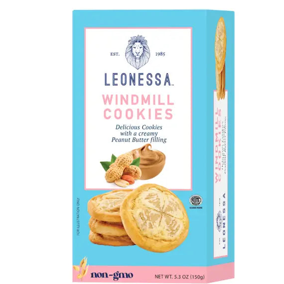 Peanut Butter Filled Windmill Cookies | 5.3 oz | Leonessa